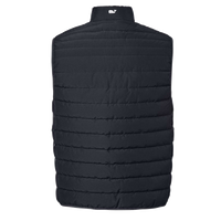 vineyard vines Men's Mountain Weekend Puffer Vest, Jet Black, Back view