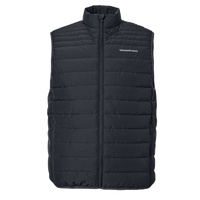 vineyard vines Men's Mountain Weekend Puffer Vest, Jet Black, Front view