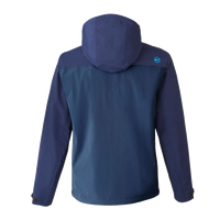 vineyard vines Men's On-The-Go Packable Rain Shell, Blue Blazer, Back view