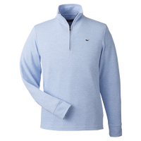 vineyard vines Men's Saltwater Quarter-Zip Pullover, Jake Blue / Jake Blue, Front view