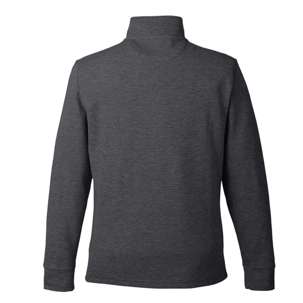 vineyard vines Men's Saltwater Quarter-Zip Pullover, Jet Black / Jet Black, Back view