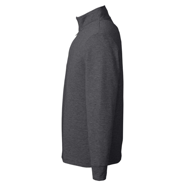 vineyard vines Men's Saltwater Quarter-Zip Pullover, Jet Black / Jet Black, Left Sleeve view