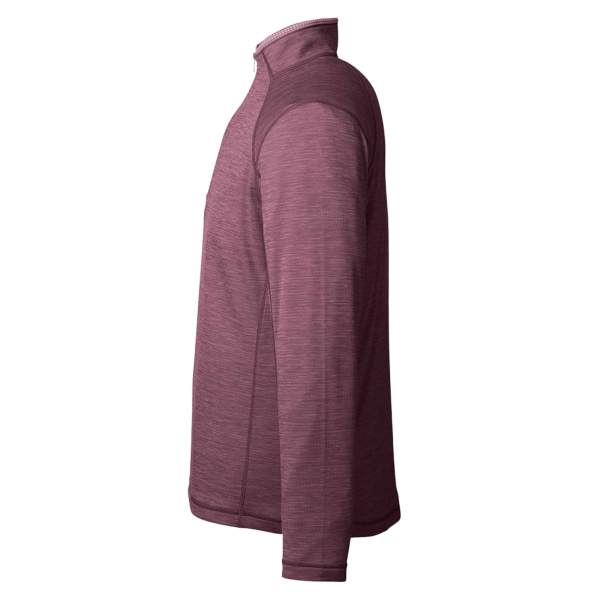 vineyard vines Men's Sankaty Quarter-Zip Pullover, Collegiate Burgundy, Left Sleeve view