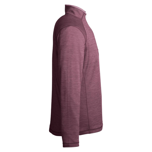 vineyard vines Men's Sankaty Quarter-Zip Pullover, Collegiate Burgundy, Right Sleeve view