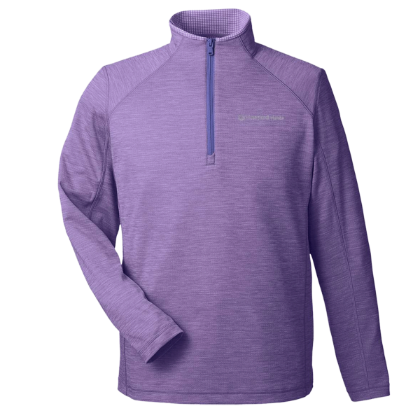 vineyard vines Men's Sankaty Quarter-Zip Pullover, Collegiate Purple, Front view