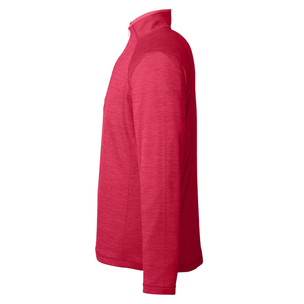 vineyard vines Men's Sankaty Quarter-Zip Pullover, Collegiate Red, Left Sleeve view