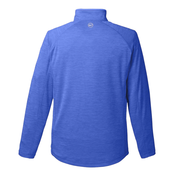 vineyard vines Men's Sankaty Quarter-Zip Pullover, Collegiate Royal, Back view
