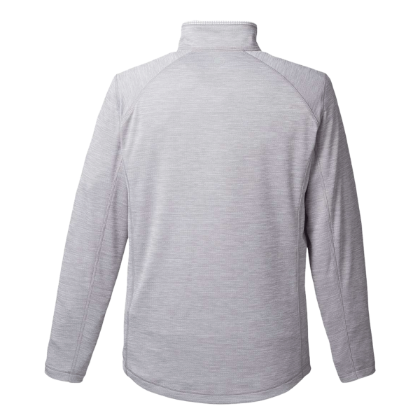 vineyard vines Men's Sankaty Quarter-Zip Pullover, Grey Heather, Back view