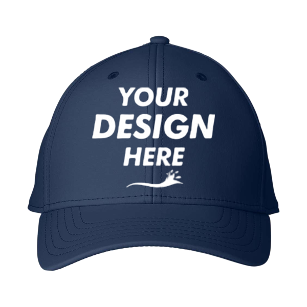 vineyard vines Performance Baseball Cap, Vineyard Navy, Front view, Mockup