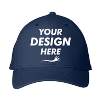 vineyard vines Performance Baseball Cap, Vineyard Navy, Front view, Mockup