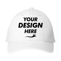 vineyard vines Performance Baseball Cap, White Cap, Front view, Mockup