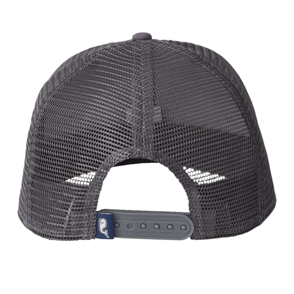 vineyard vines Performance Trucker Cap, Grey Harbor / Grey Harbor, Back view