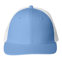 vineyard vines Performance Trucker Cap, Jake Blue / Jake Blue, Front view