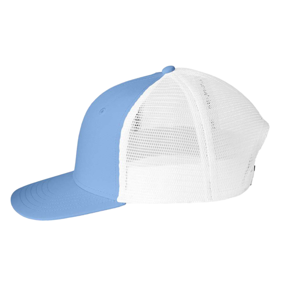 vineyard vines Performance Trucker Cap, Jake Blue / Jake Blue, Left Side view