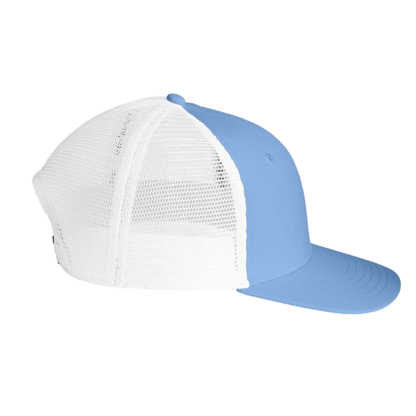 vineyard vines Performance Trucker Cap, Jake Blue / Jake Blue, Right Side view