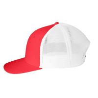vineyard vines Performance Trucker Cap, Jetty Red / Jetty Red, Left Side view
