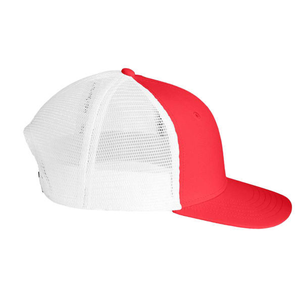 vineyard vines Performance Trucker Cap, Jetty Red / Jetty Red, Right Side view