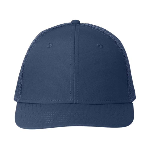 vineyard vines Performance Trucker Cap, Vineyard Navy / Grey, Front view