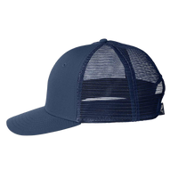 vineyard vines Performance Trucker Cap, Vineyard Navy / Grey, Left Side view