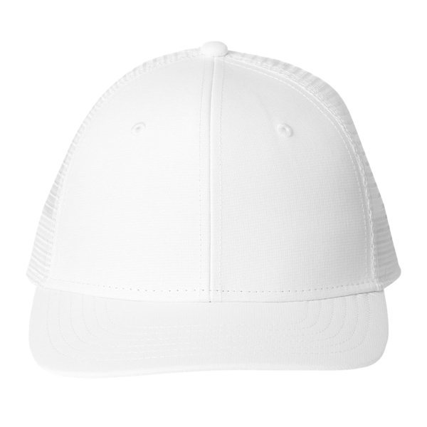 vineyard vines Performance Trucker Cap, White Cap / White Cap, Front view