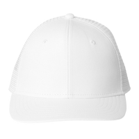 vineyard vines Performance Trucker Cap, White Cap / White Cap, Front view