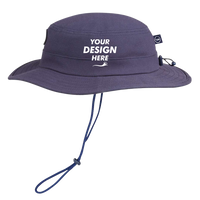 vineyard vines Surf Patch Canvas Bucket Hat, Vineyard Navy, Left Side view, Mockup