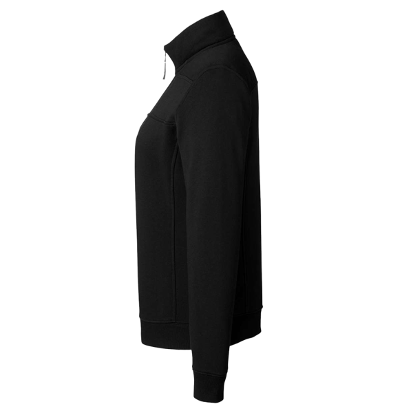 vineyard vines Women’s Collegiate Shep Quarter-Zip Sweatshirt, Jet Black, Left Sleeve view