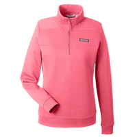 vineyard vines Women’s Collegiate Shep Quarter-Zip Sweatshirt, Jetty Red, Front view