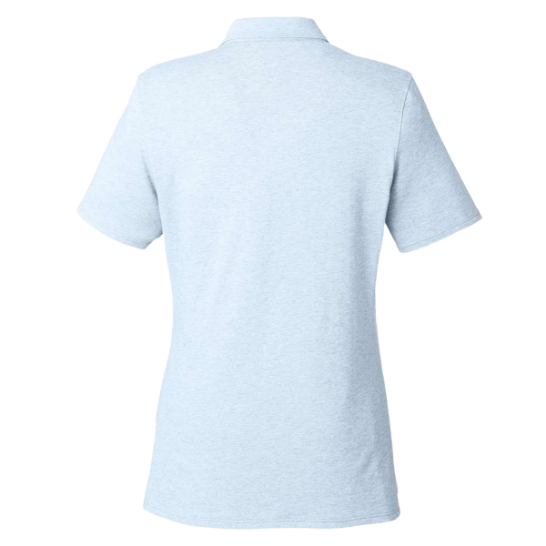 vineyard vines Women's Edgartown Pique Polo, Jake Blue, Back view