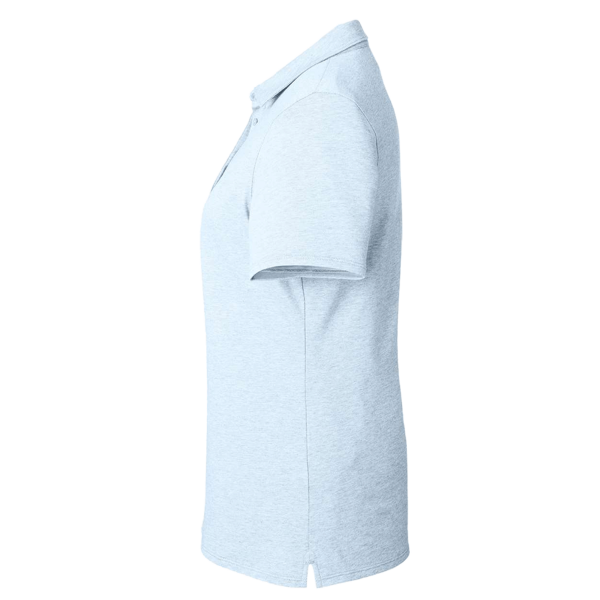 vineyard vines Women's Edgartown Pique Polo, Jake Blue, Left Sleeve view