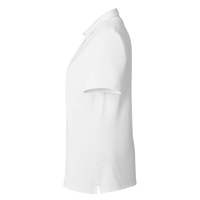 vineyard vines Women's Edgartown Pique Polo, White Cap, Left Sleeve view