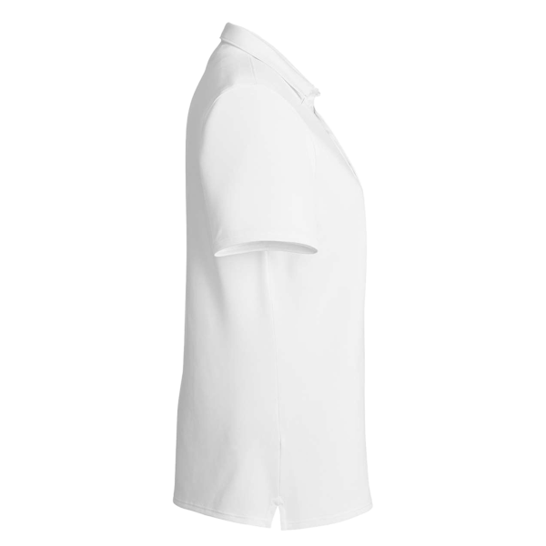 vineyard vines Women's Edgartown Pique Polo, White Cap, Right Sleeve view
