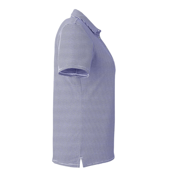 vineyard vines Women's Fanshell Polo, Deep Bay / White Cap, Right Sleeve view