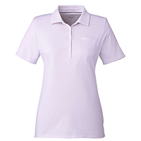 vineyard vines Women's Fanshell Polo, Lavender / White Cap, Front view