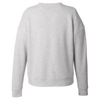 vineyard vines Women's Garment-Dyed Crewneck Sweatshirt, Grey Heather, Back view