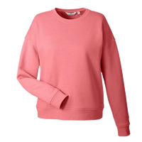 vineyard vines Women's Garment-Dyed Crewneck Sweatshirt, Jetty Red, Front view