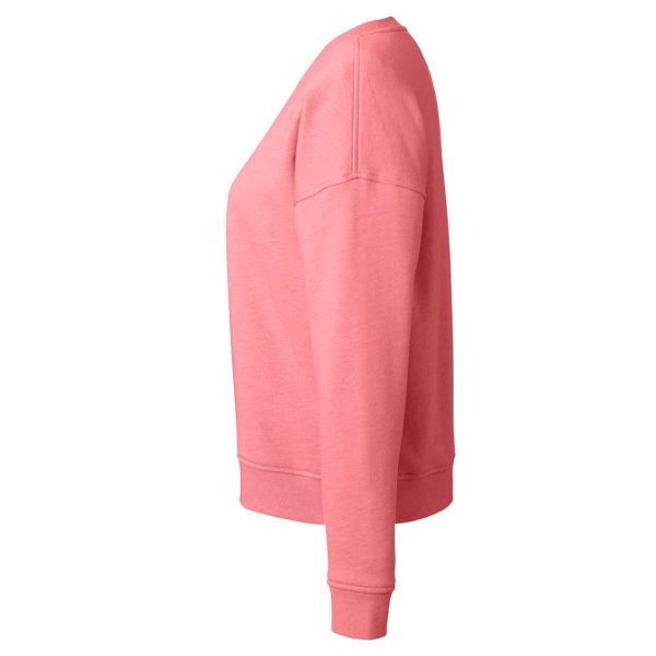 vineyard vines Women's Garment-Dyed Crewneck Sweatshirt, Jetty Red, Left Sleeve view