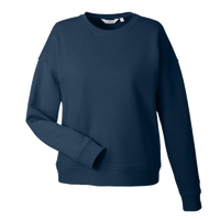 vineyard vines Women's Garment-Dyed Crewneck Sweatshirt, Vineyard Navy, Front view