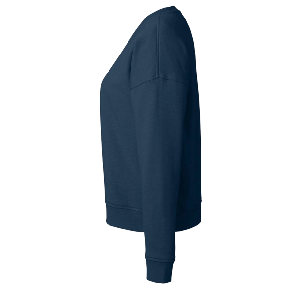 vineyard vines Women's Garment-Dyed Crewneck Sweatshirt, Vineyard Navy, Left Sleeve view