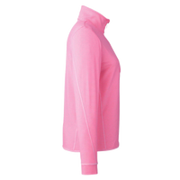 vineyard vines Women's Microstripe Sankaty Half-Zip Pullover, Knockout Pink, Right Sleeve view