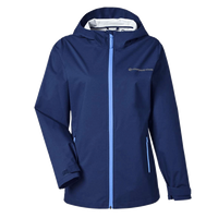 vineyard vines Women's Rain Shell Jacket, Deep Bay, Front view